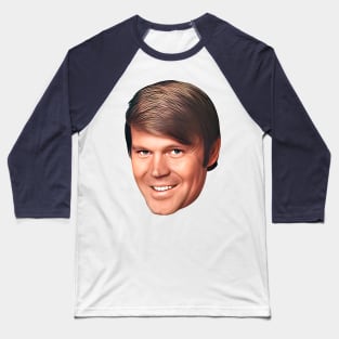 Glen Campbell / Retro 70s Style Fan Design Baseball T-Shirt